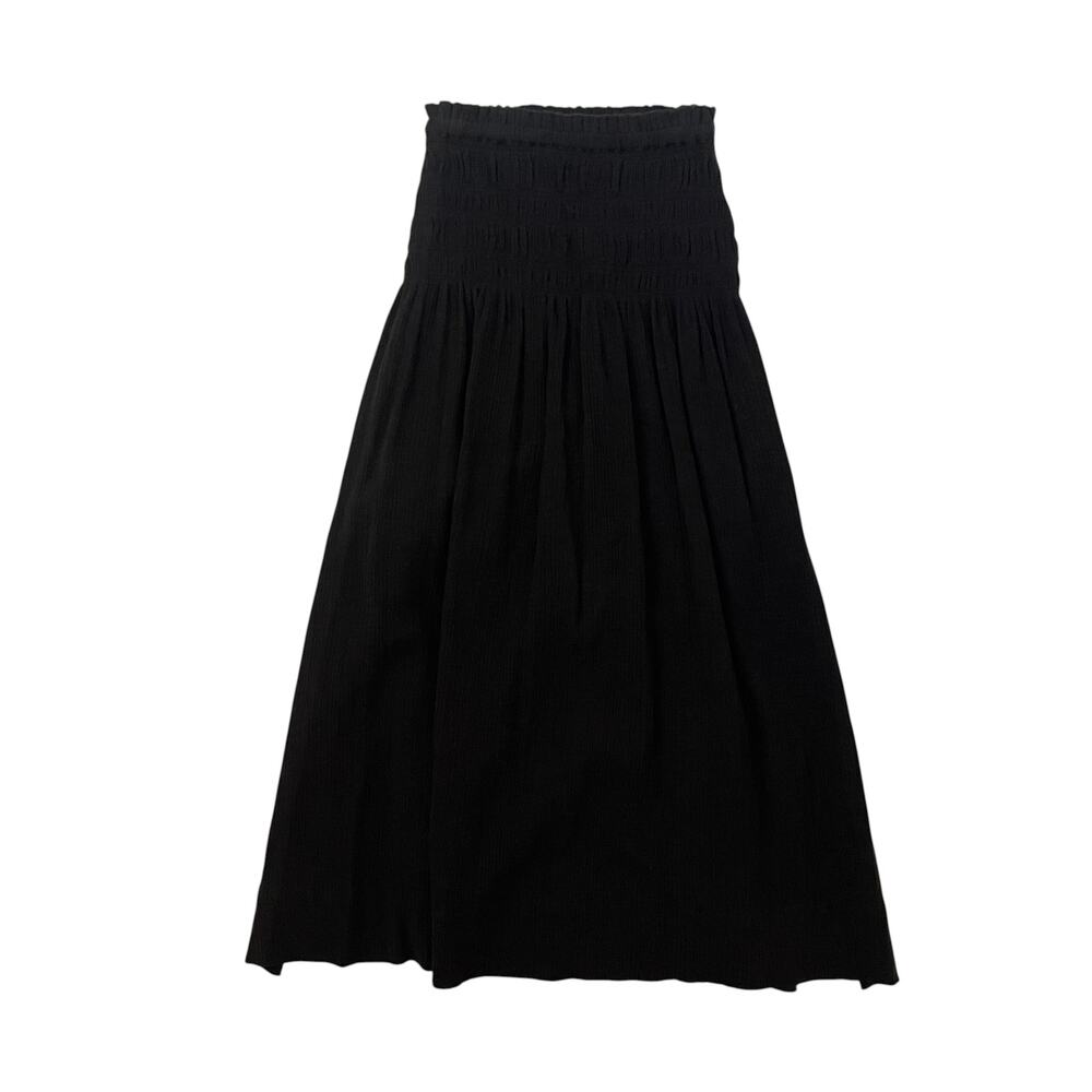 Sea New York Gauzy Cotton Blend Midi Skirt - Black - Size XXS